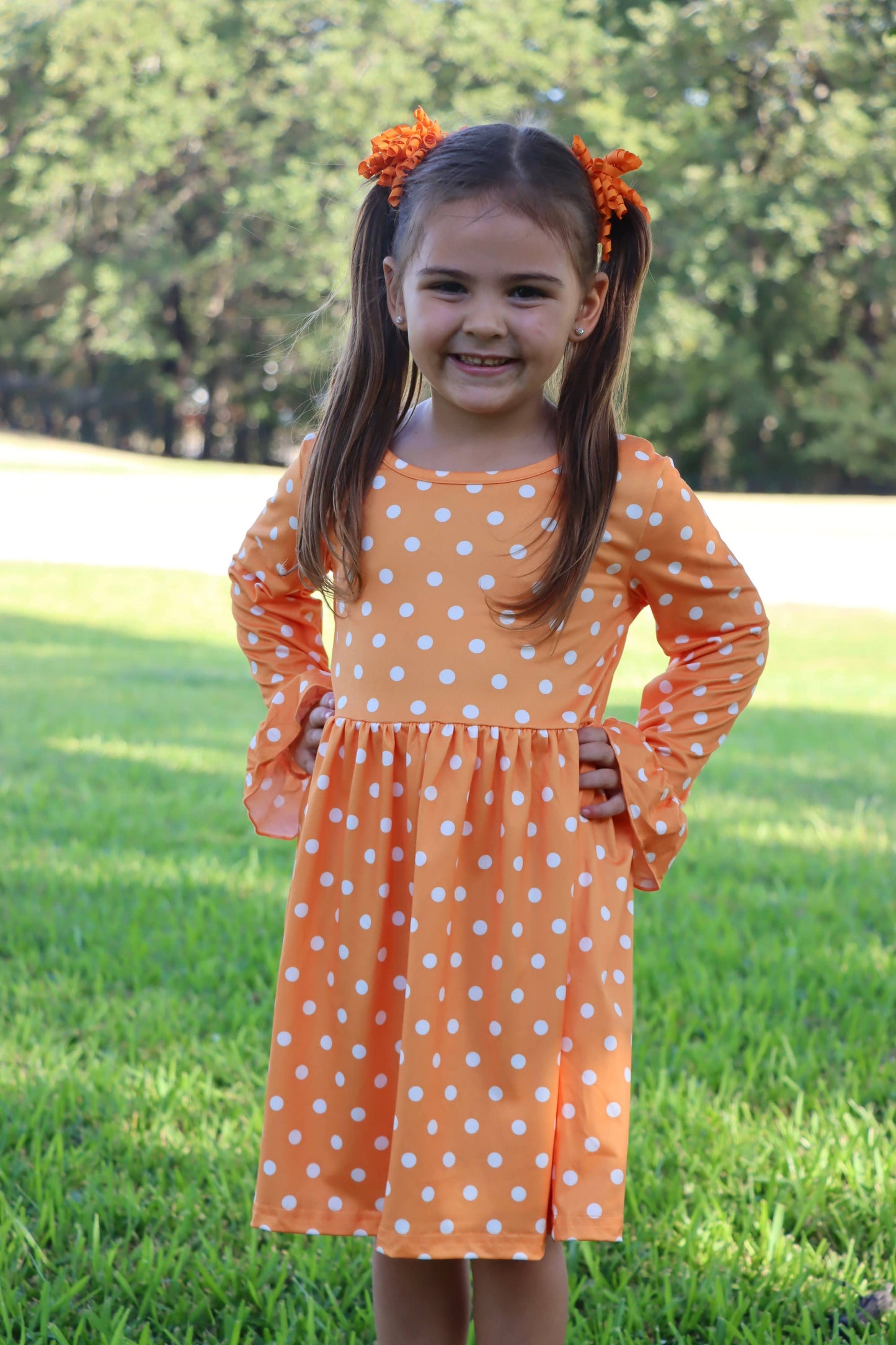 Fall  Pumpkin Print Dress