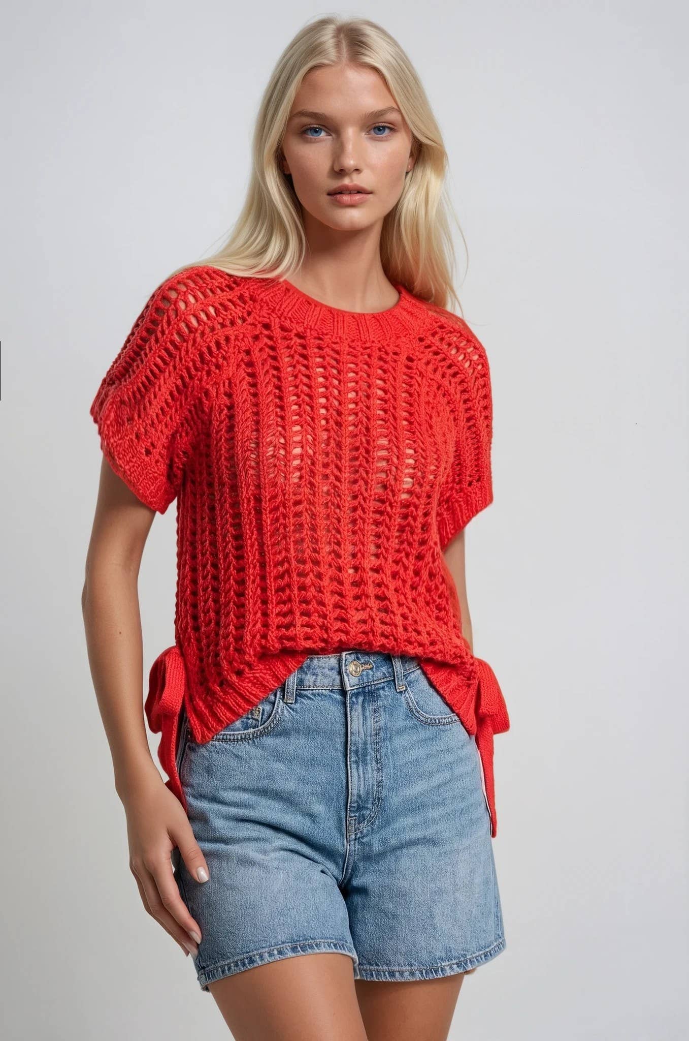 CHUNKY KNIT CROCHET SWEATER