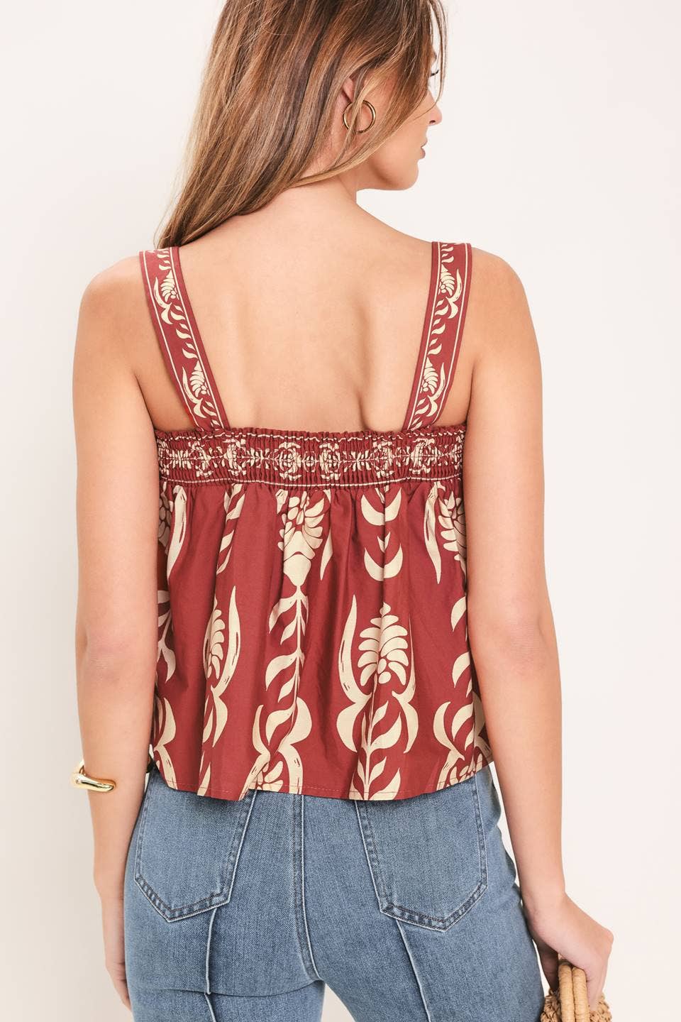 Rust Wide Strap Tank