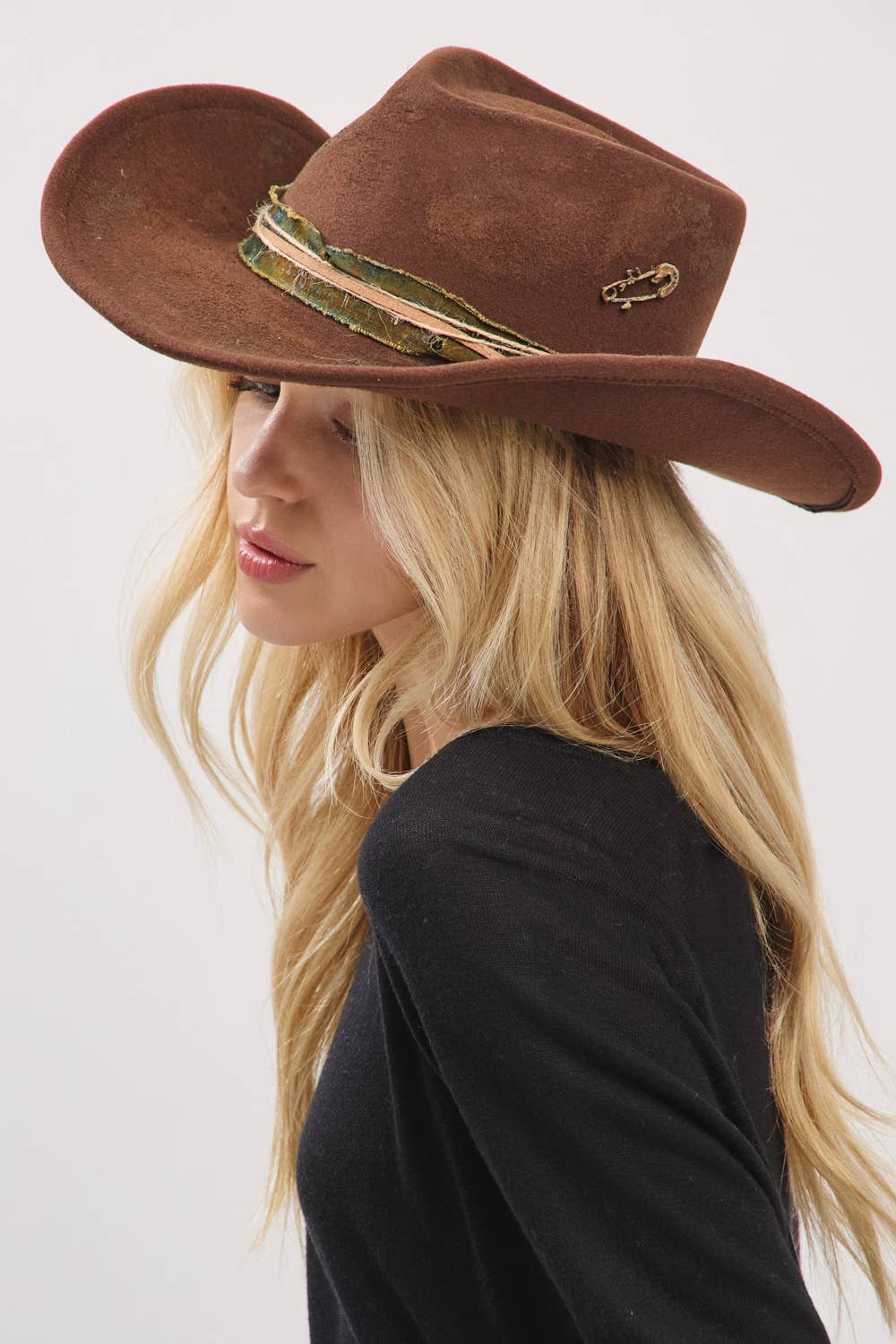 Distressed Western  Hat