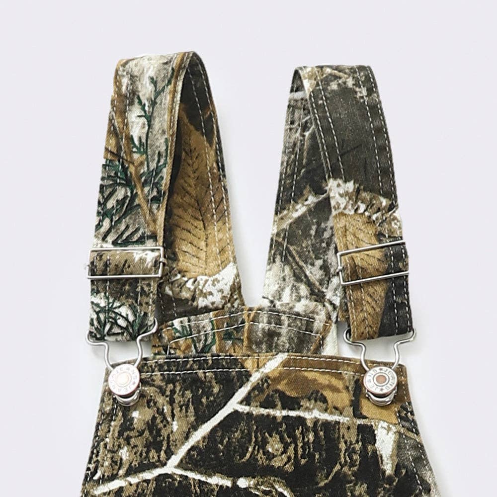 Kids Camo Denim Overalls