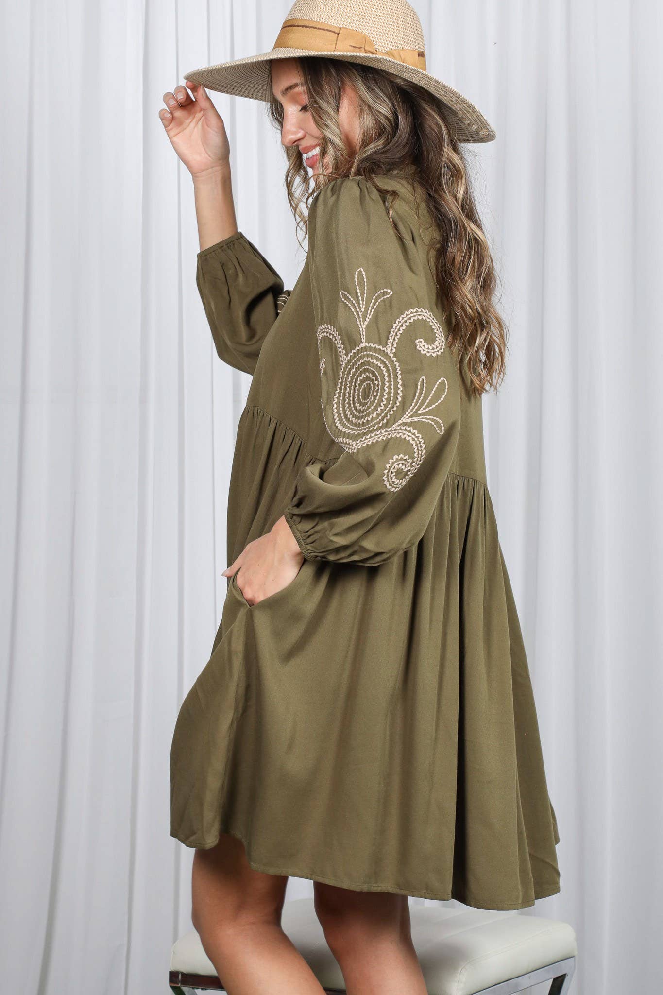 Paisley Baby Doll Dress