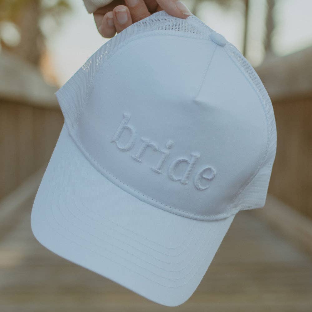 Bride 3-D Embroidered Hat