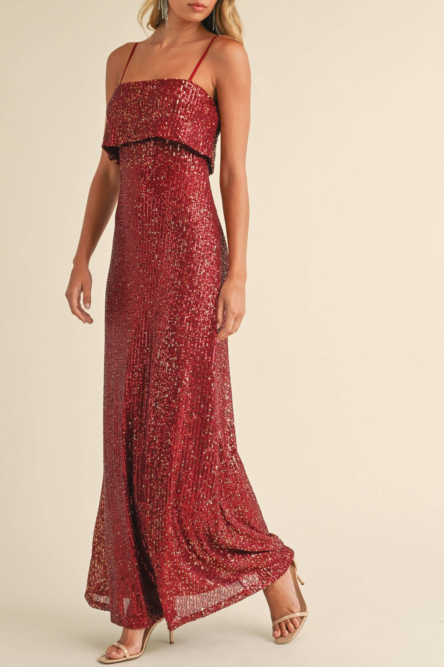 SEQUIN MAXI DRESS