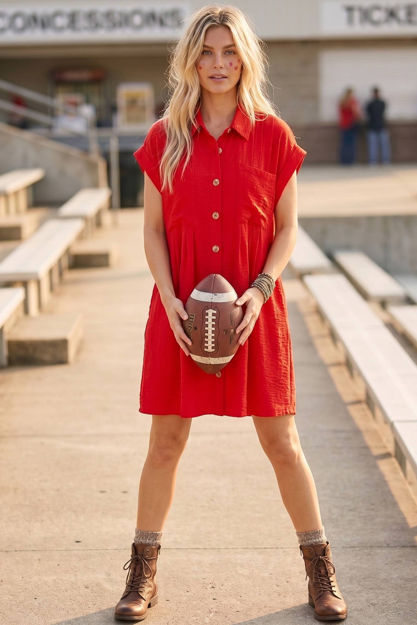 Button Front Shirt Dress