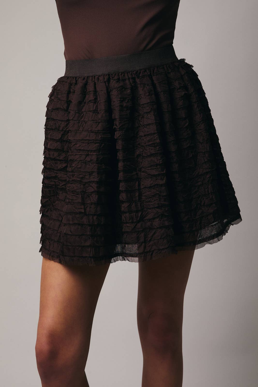 FRILL DETAIL MINI SKIRT