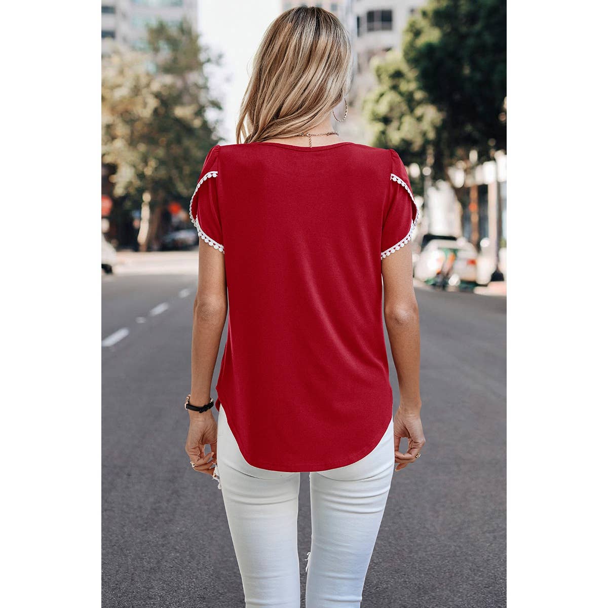 Petal Sleeve  Tee