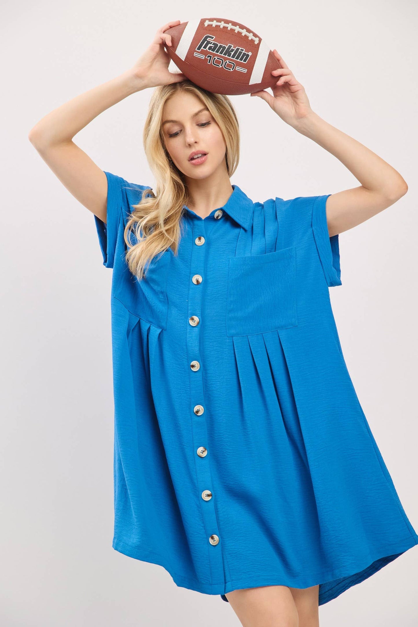 Button Front Shirt Dress