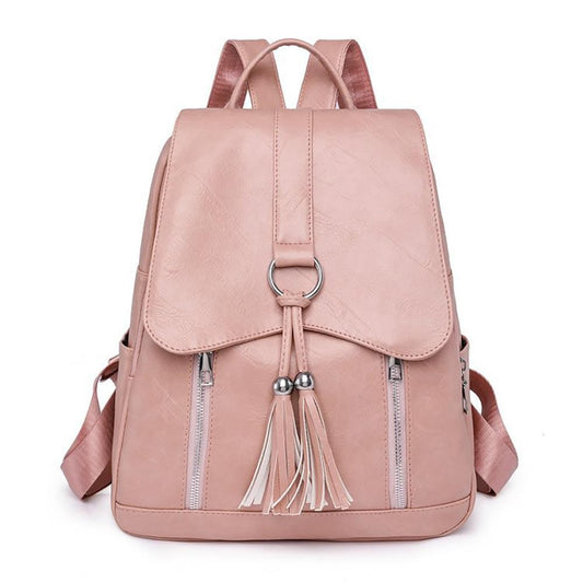 Distressed Vegan Leather Backpack