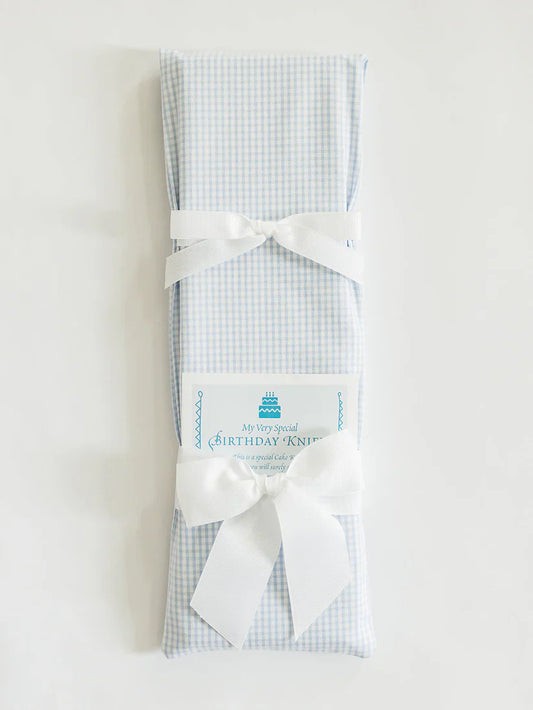 Keepsake Knife- Tiny Blue Gingham