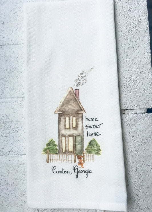 Canton, Ga Tea Towel