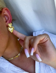 Double Heart Earrings