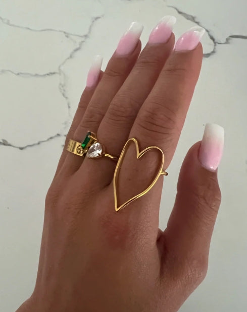 Gold Heart Ring