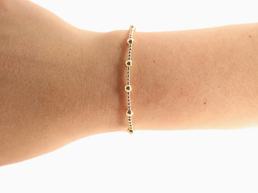 June Gold Beaded Bracelet