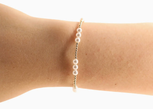 ILY Bracelet w/Pearls