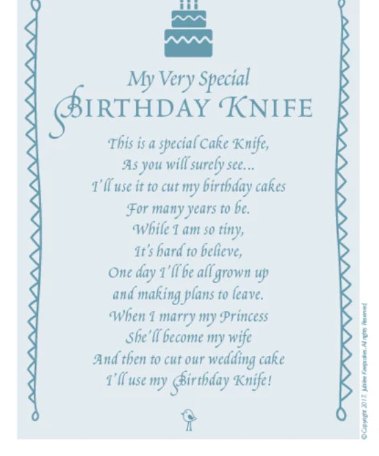 Keepsake Knife- Blue Seersucker