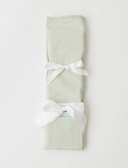 Keepsake Knife- Green Seersucker