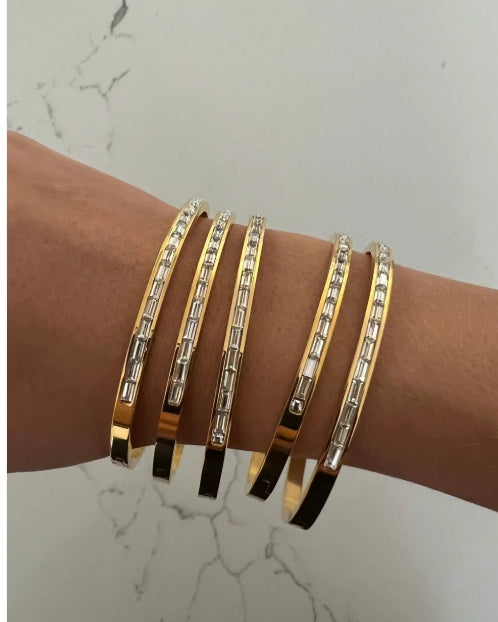 Dainty Diamond Bangle