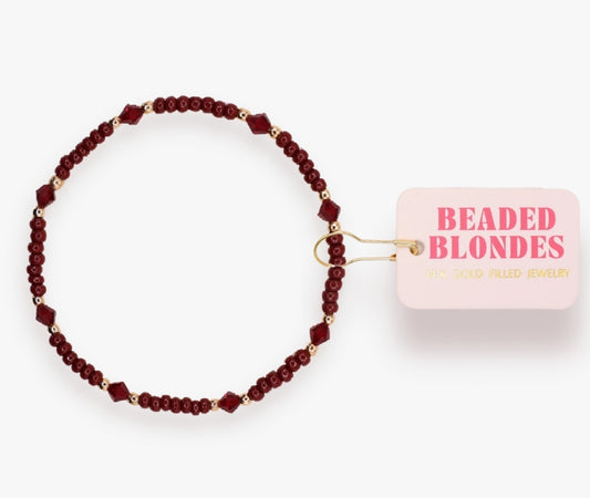 Burgundy Eleanor Bracelet