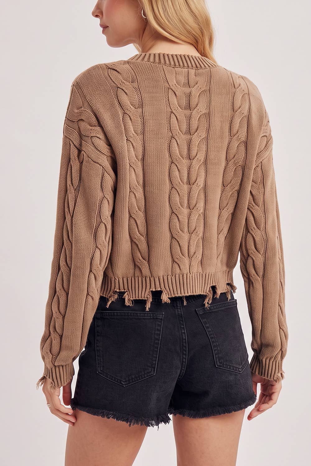 CROPPED CHUNKY SWEATER