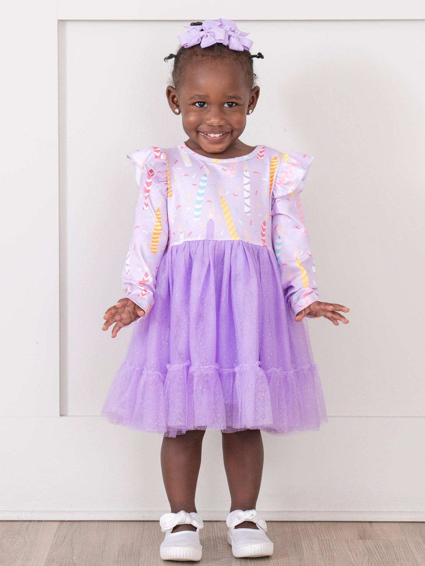 Lavender Bday Candles Dress
