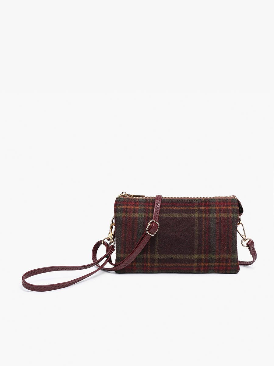 Riley Plaid Crossbody/Wristlet