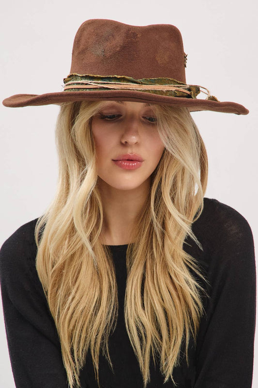 Distressed Western  Hat