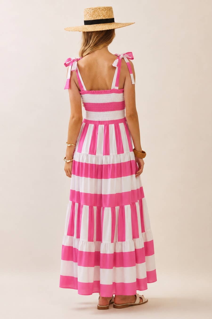 Green Stripe Maxi Dress