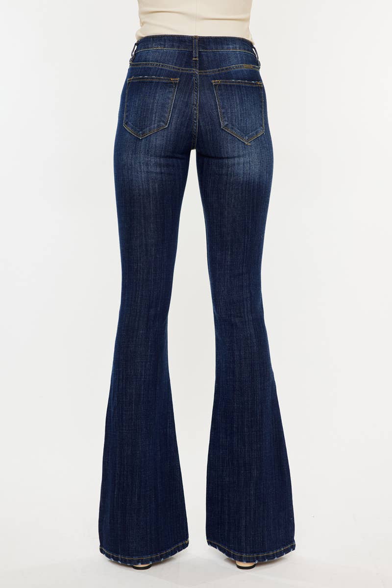 MID RISE FLARE JEANS