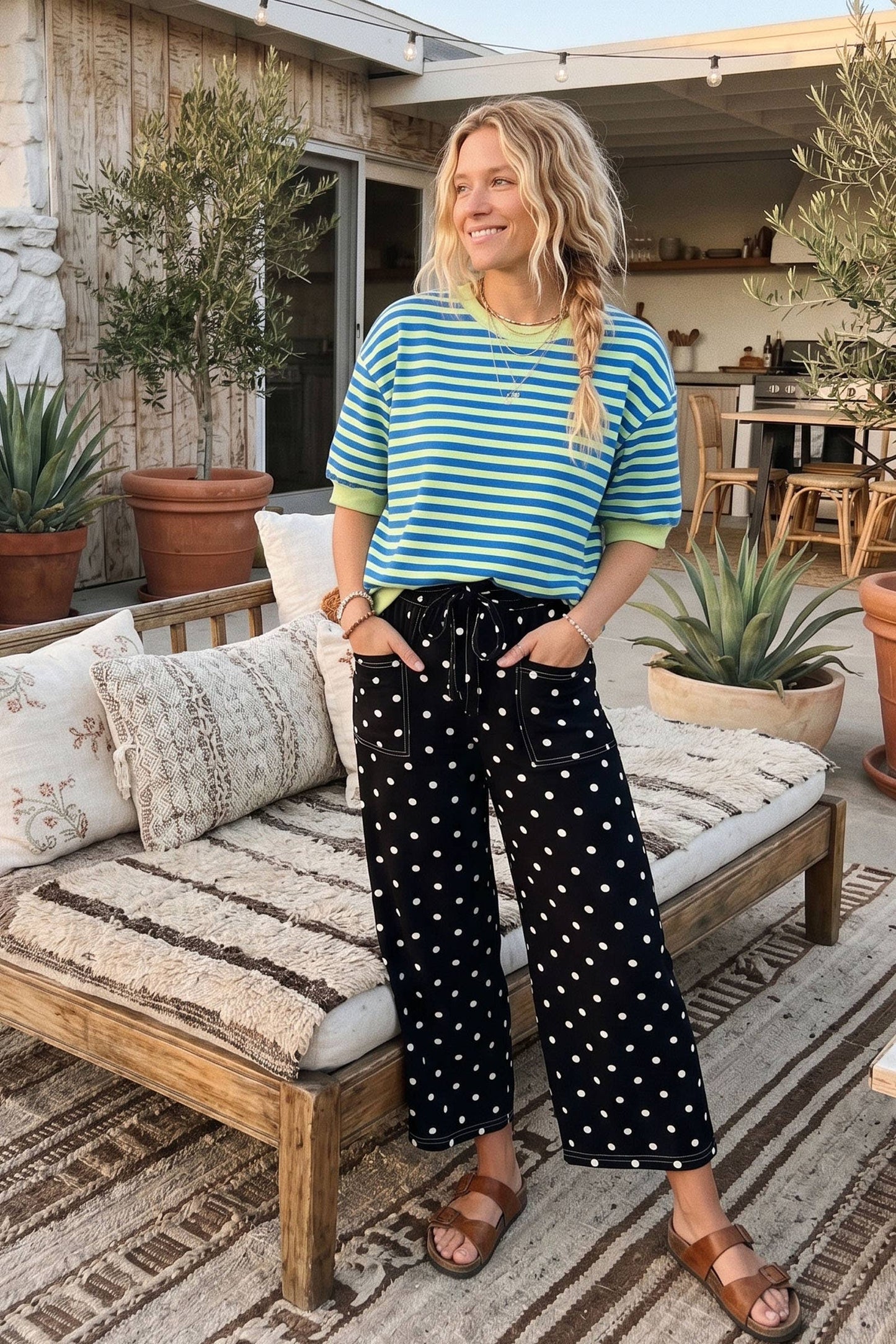 Striped Knit Top