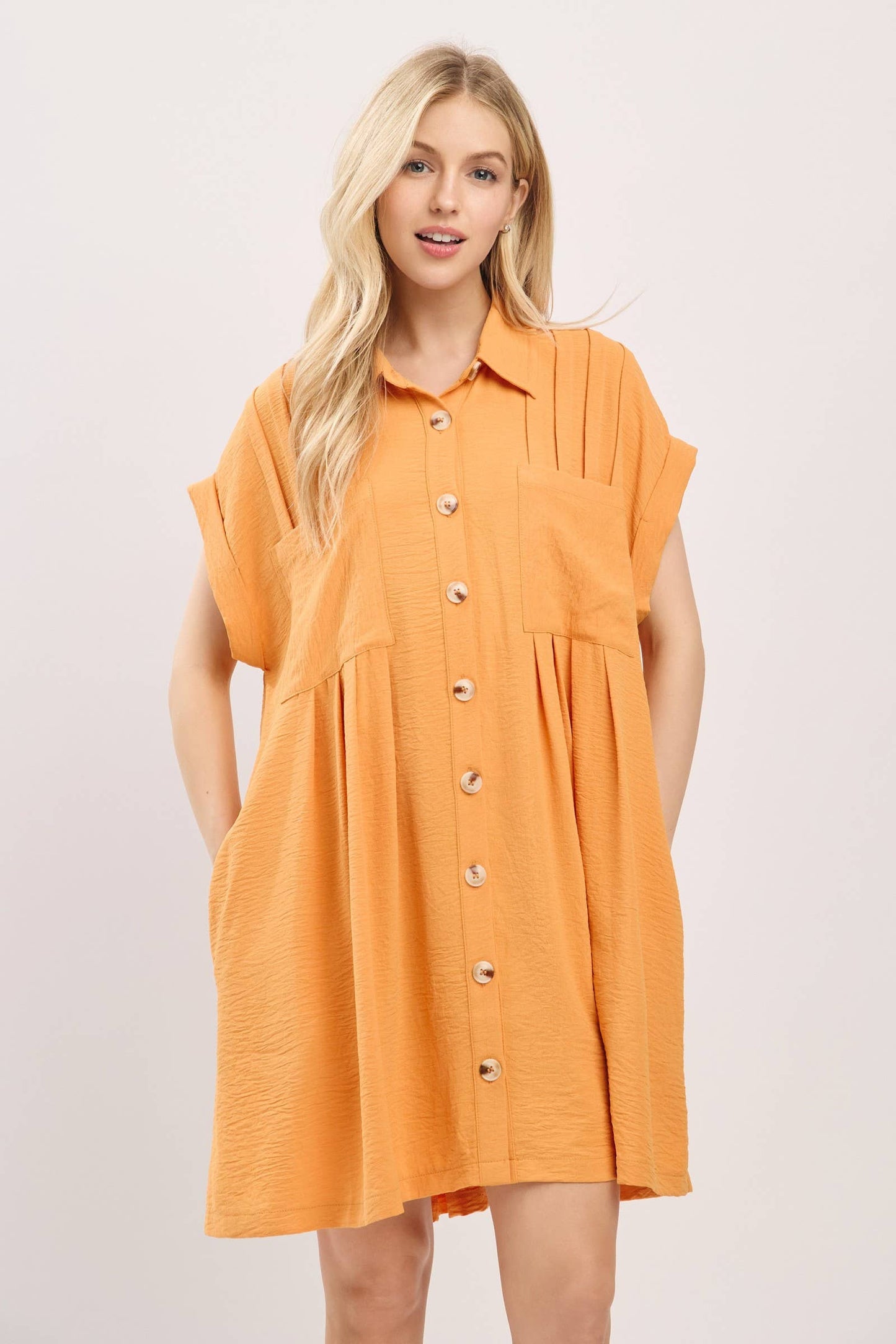 Button Front Shirt Dress