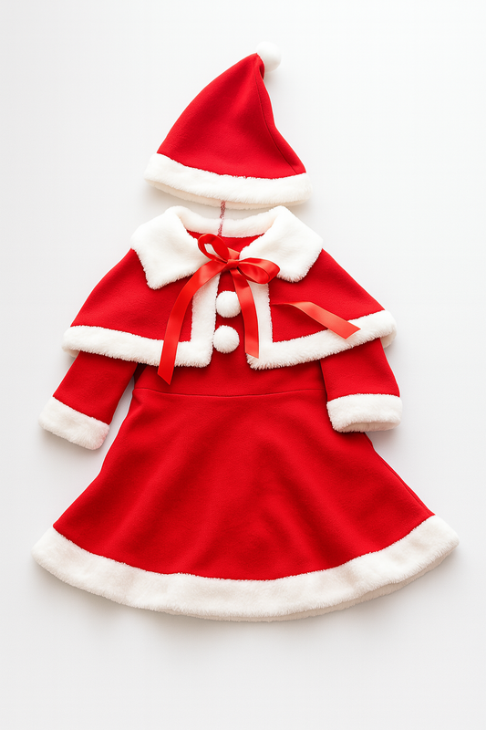 3pcs Mrs. Claus Outfit