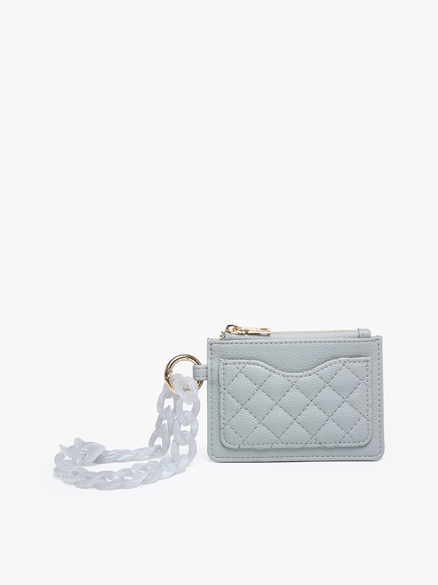 Quilted Wallet w/ Chain Bangle