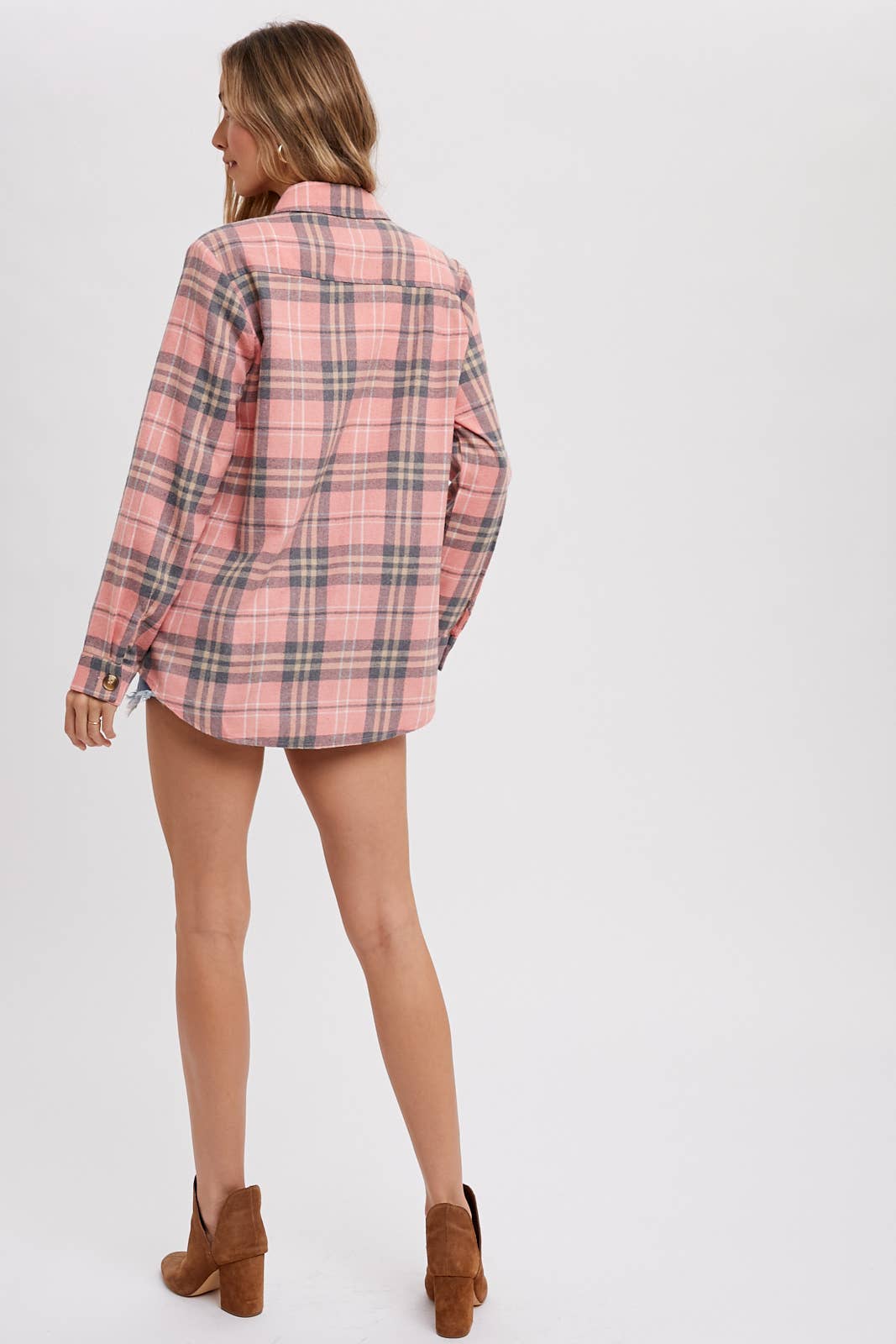 FLANNEL PLAID SHACKET