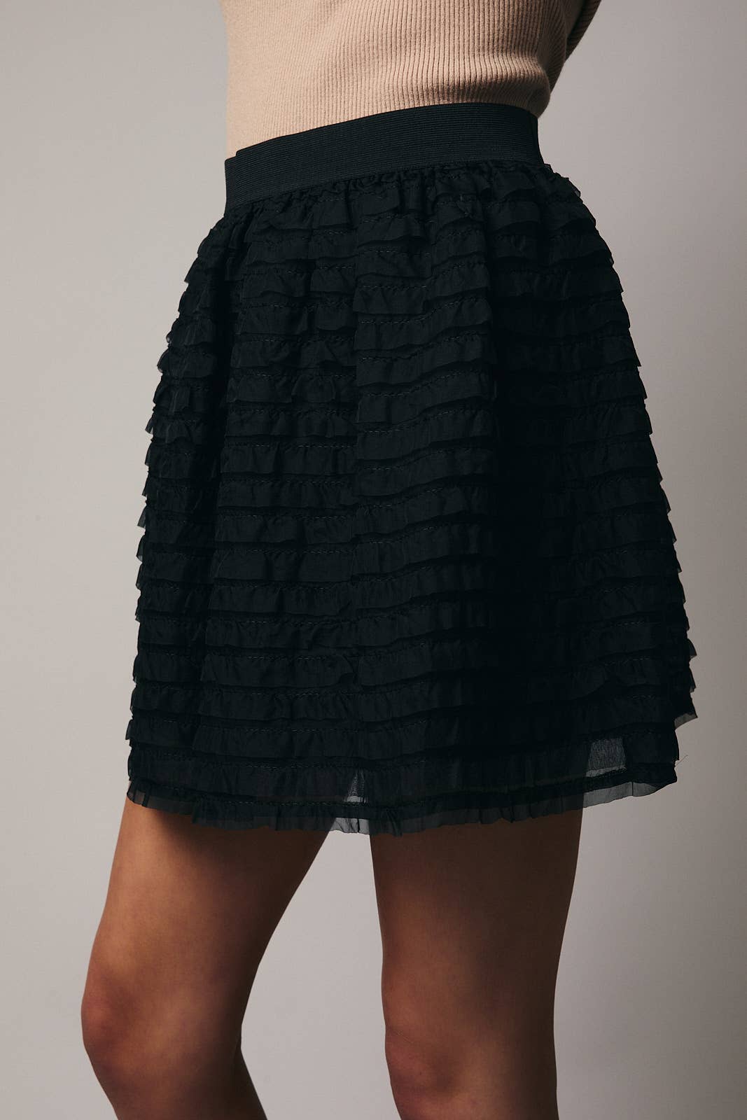 FRILL DETAIL MINI SKIRT