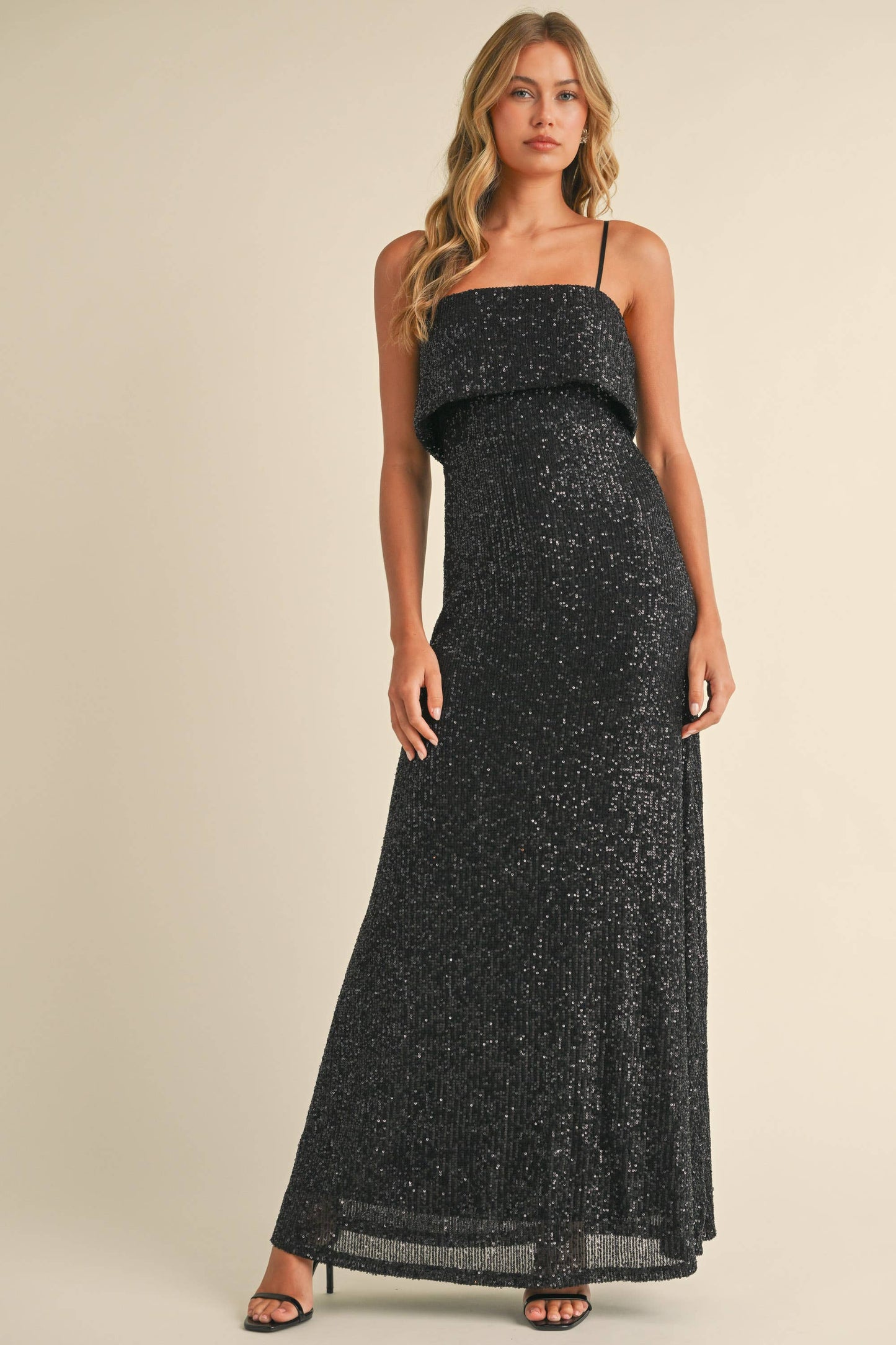 SEQUIN MAXI DRESS