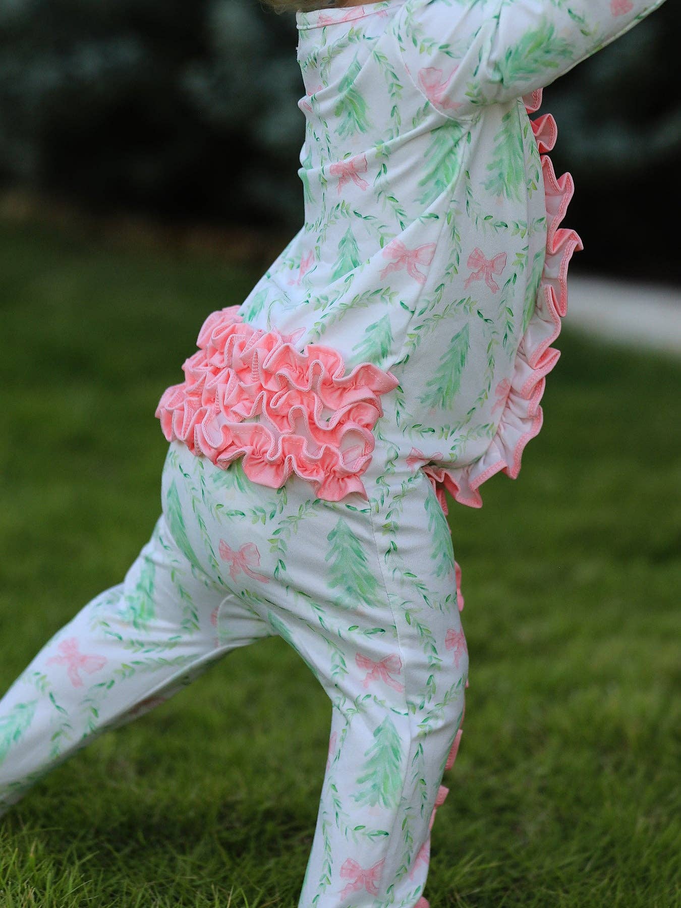 Christmas Tree Zip Romper