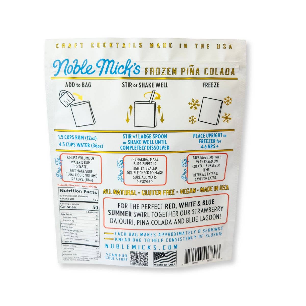 Pina Colada Frozen Cocktail