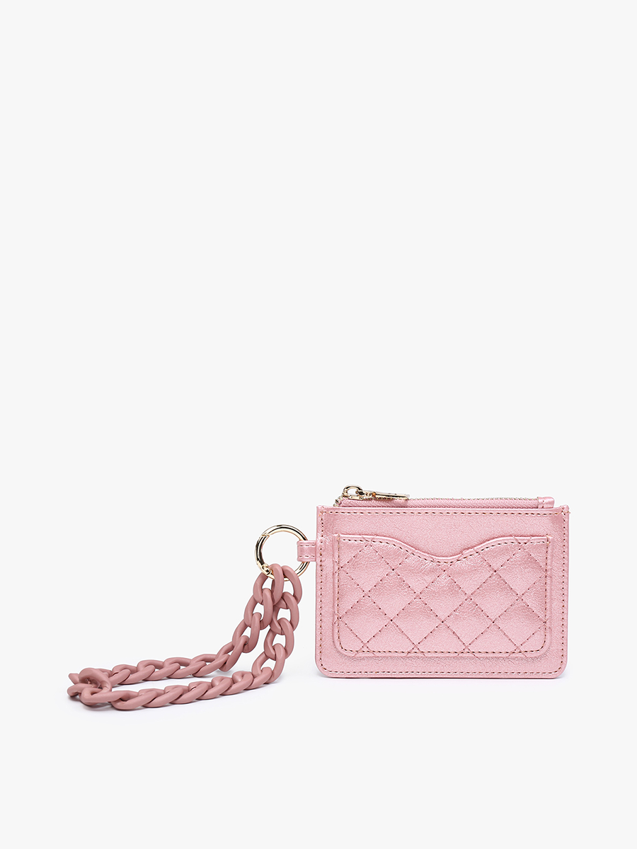 Quilted Wallet w/ Chain Bangle