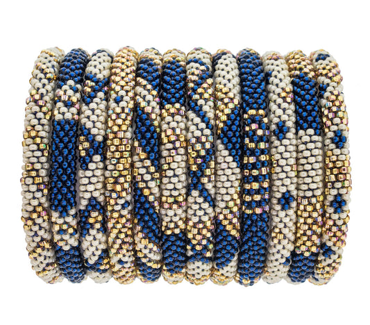 Roll-On® Bracelet Navy/Gold