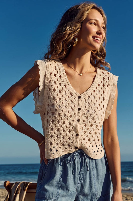 CROCHET KNIT TOP