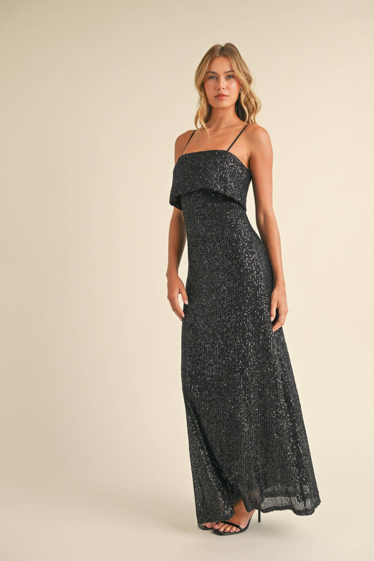 SEQUIN MAXI DRESS