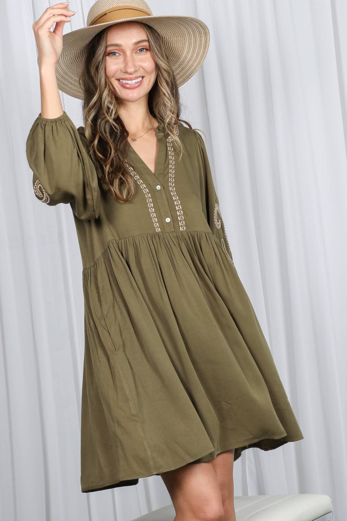 Paisley Baby Doll Dress
