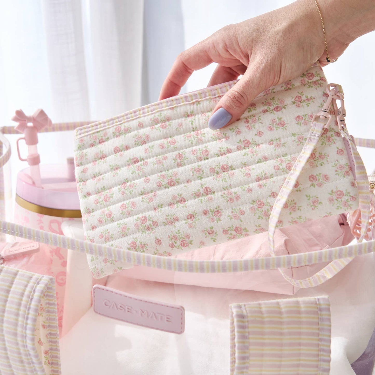Case-Mate Quilted Ditsy Floral Jelly Tote