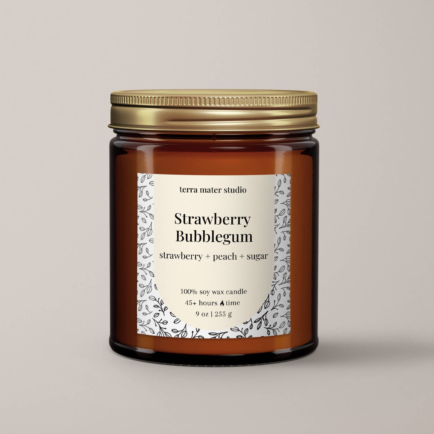 Strawberry Bubblegum Soy Wax Candle