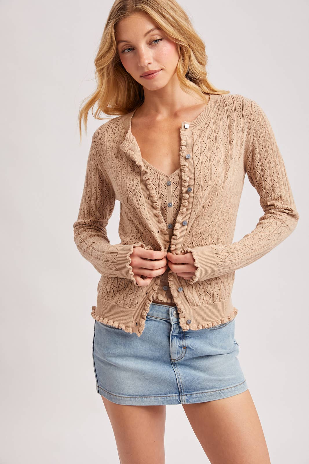 POINTELLE KNIT CAMI