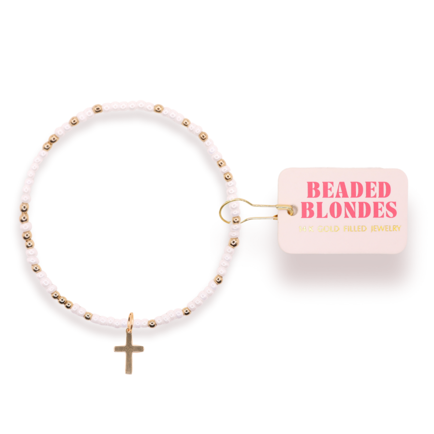 Cross Bracelet on White