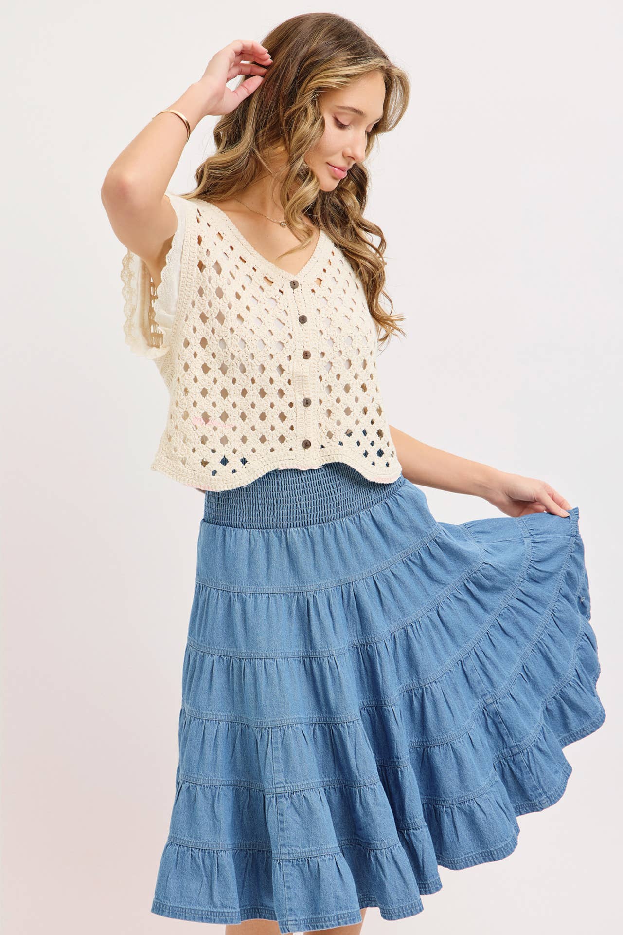 CROCHET KNIT TOP