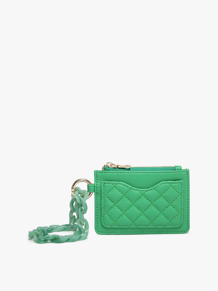 Quilted Wallet w/ Chain Bangle