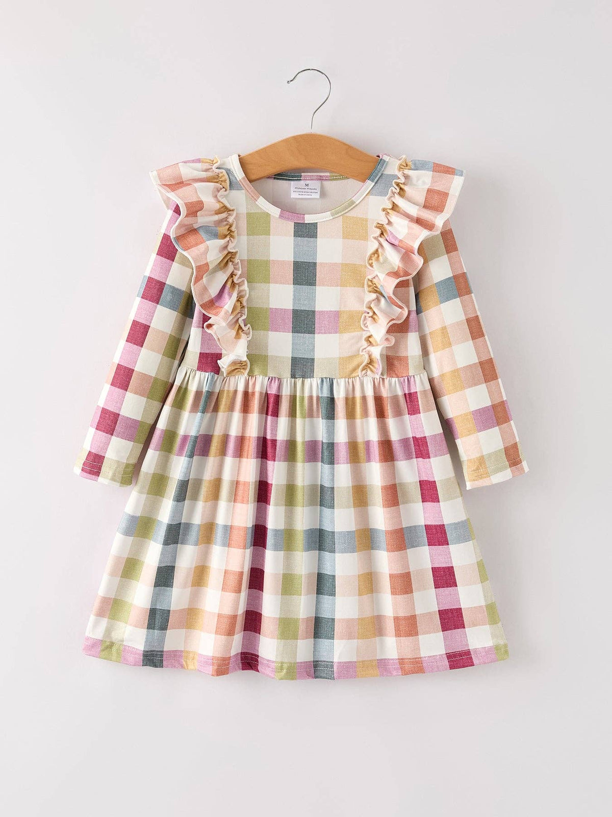 Plaid Long Sleeve Dress